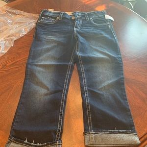 Silver Suki fit Capri 32x22 1/2